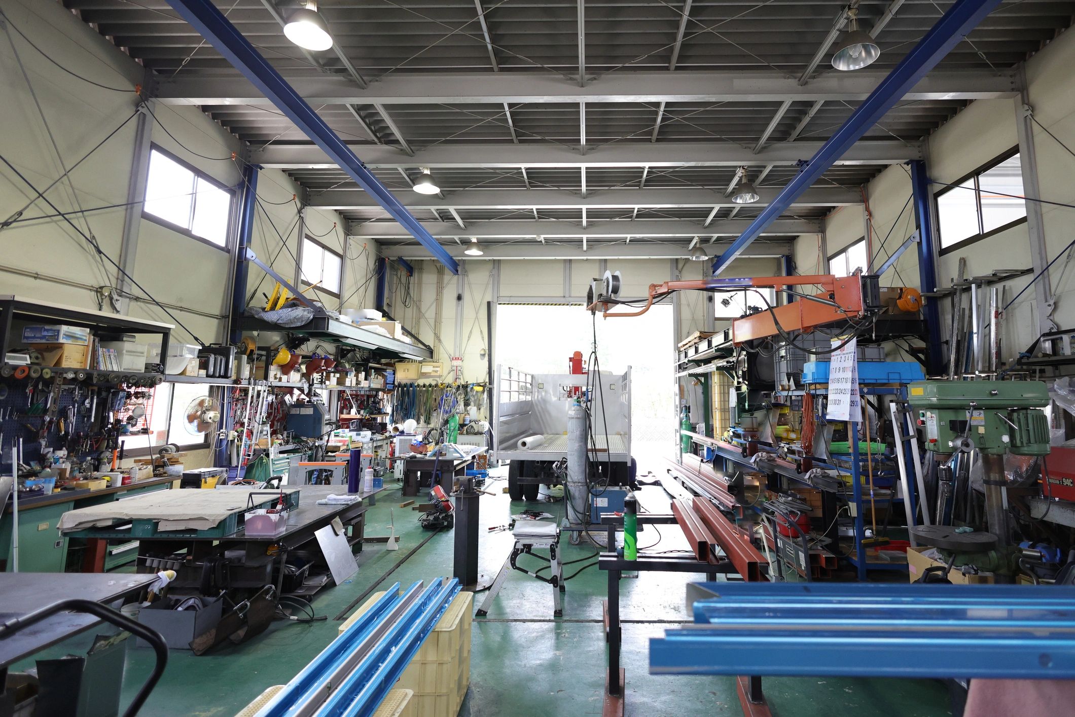 Factory workshop interior representing mould tooling and manufacturing