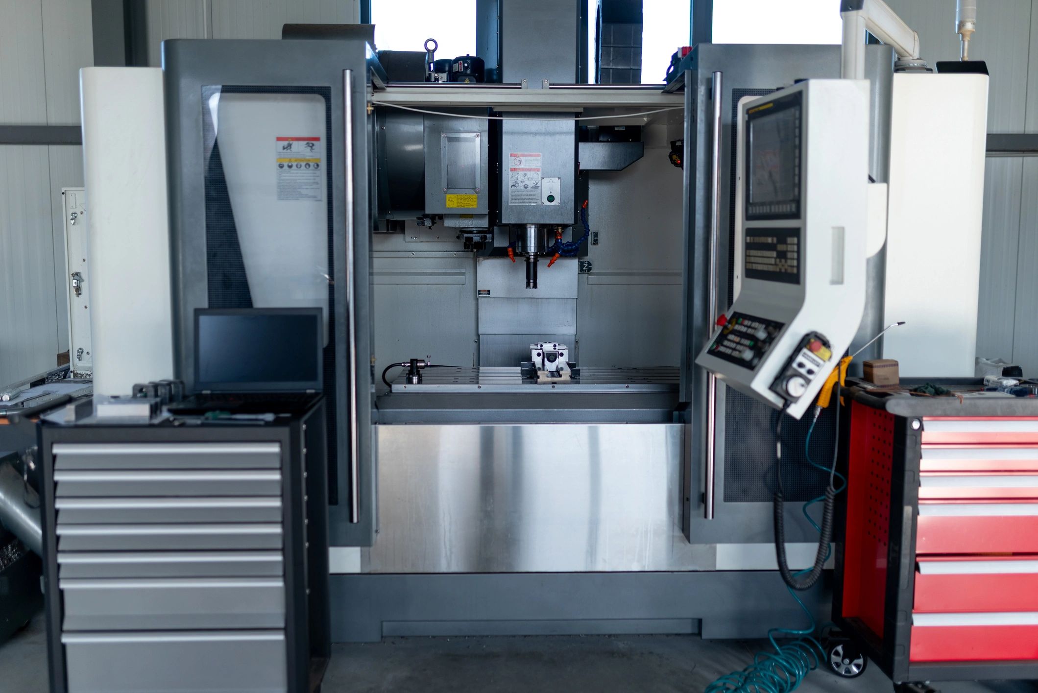 Modern CNC machining center used for precision toolmaking